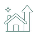 Increased property value icon