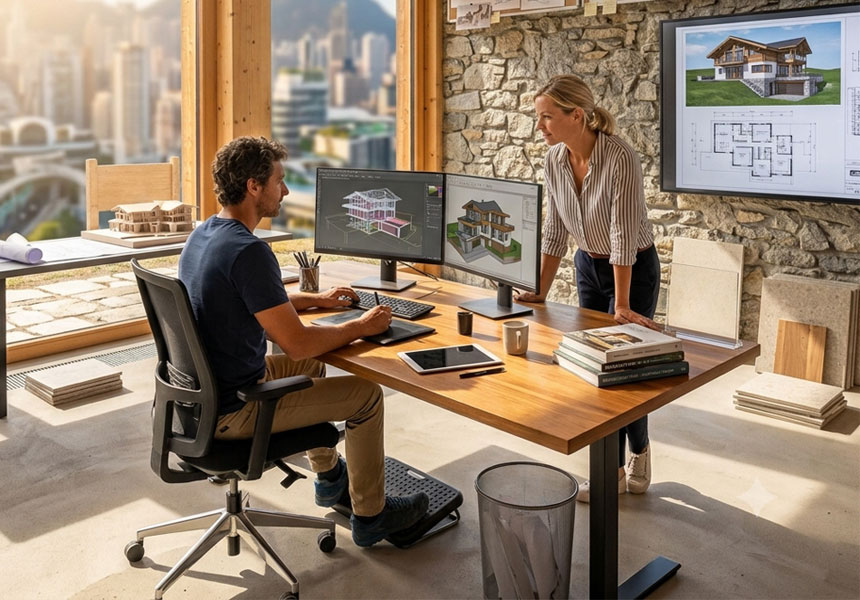 Planning a private home project on site