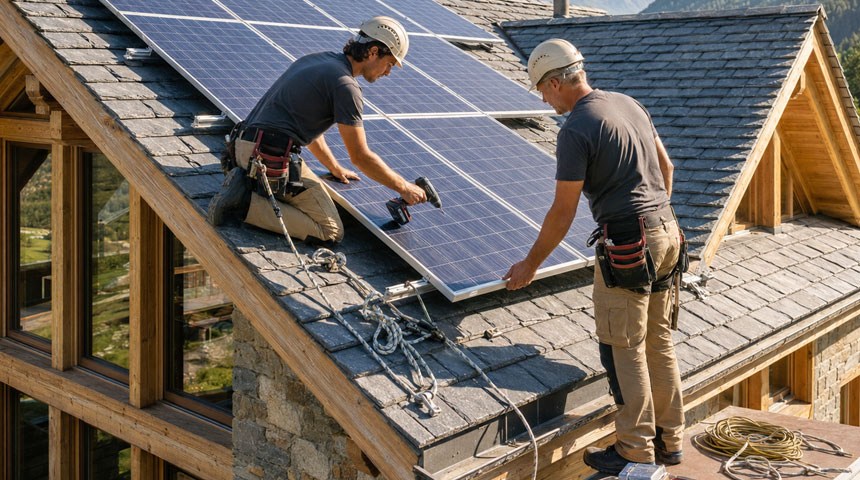 Energy-efficient upgrades for a private home